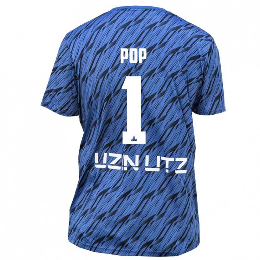 Danxen Kid Nico Pop #1 Royal Blue White Goalkeeper Jersey 2025/26 T-Shirt