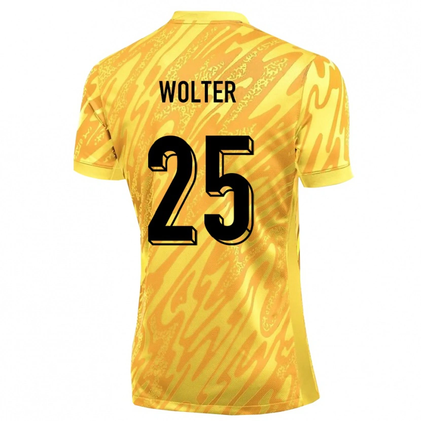 Danxen Kid Fynn Wolter #25 Yellow Orange Goalkeeper Jersey 2025/26 T-Shirt