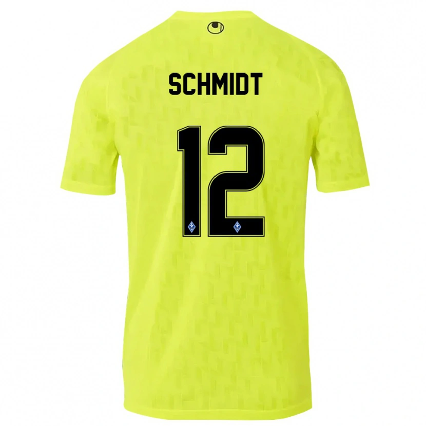 Danxen Kid Niclas Schmidt #12 Yellow Black Goalkeeper Jersey 2025/26 T-Shirt