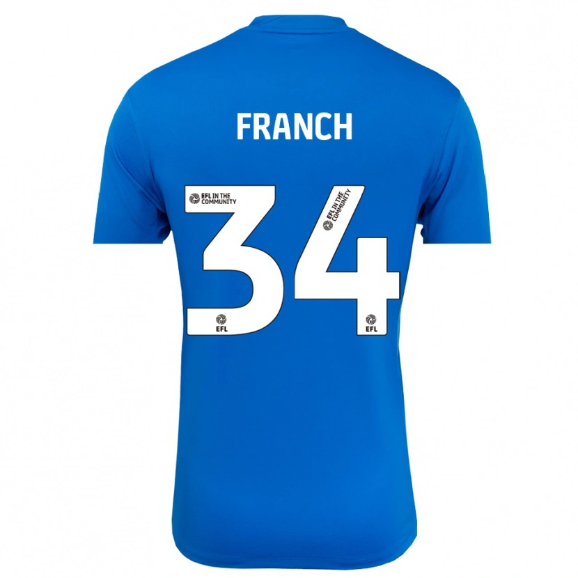 Danxen Kid Adrianna Franch #34 Blue White Goalkeeper Jersey 2025/26 T-Shirt