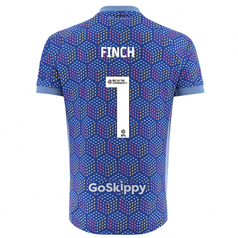 Danxen Kid Isaac Finch #1 Blue Black Goalkeeper Jersey 2025/26 T-Shirt