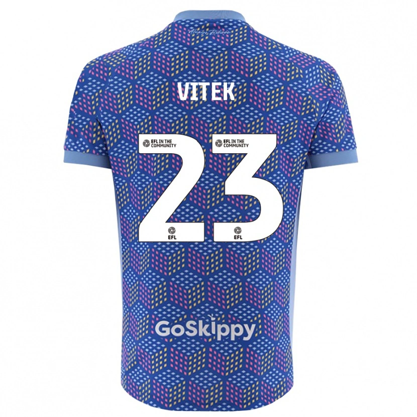 Danxen Kid Radek Vítek #23 Blue Black Goalkeeper Jersey 2025/26 T-Shirt