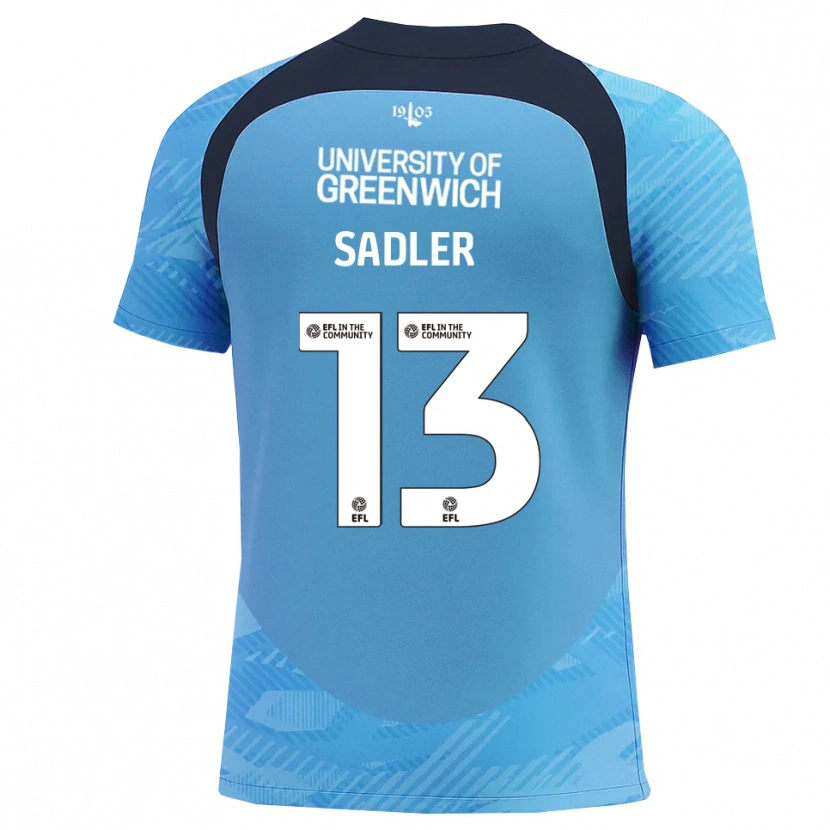 Danxen Kid Jude Sadler #13 Blue White Goalkeeper Jersey 2025/26 T-Shirt