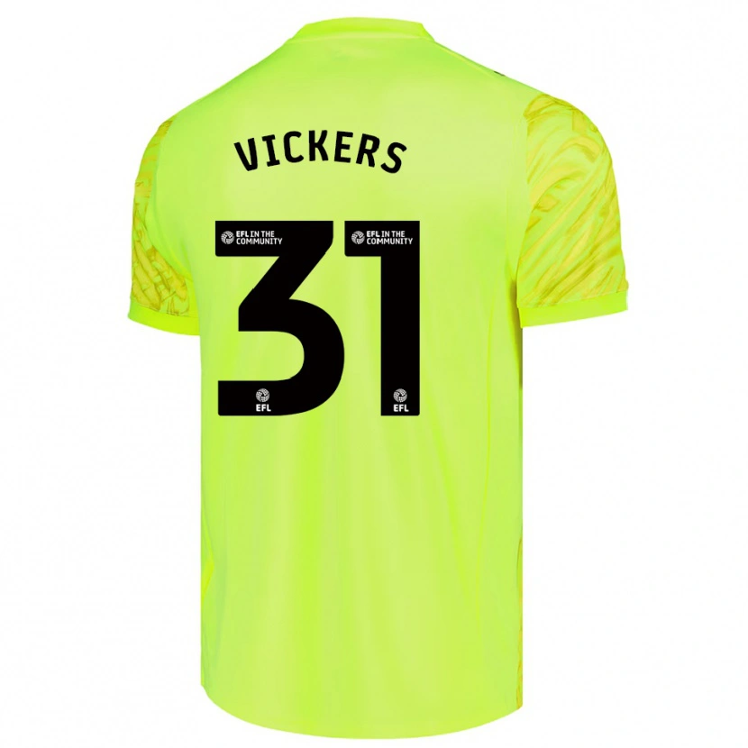 Danxen Kid Josh Vickers #31 Fluorescent Green Goalkeeper Jersey 2025/26 T-Shirt
