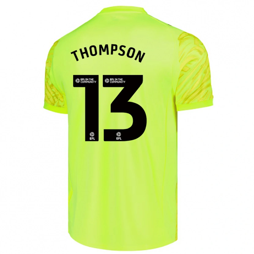 Danxen Kid Jack Thompson #13 Fluorescent Green Goalkeeper Jersey 2025/26 T-Shirt