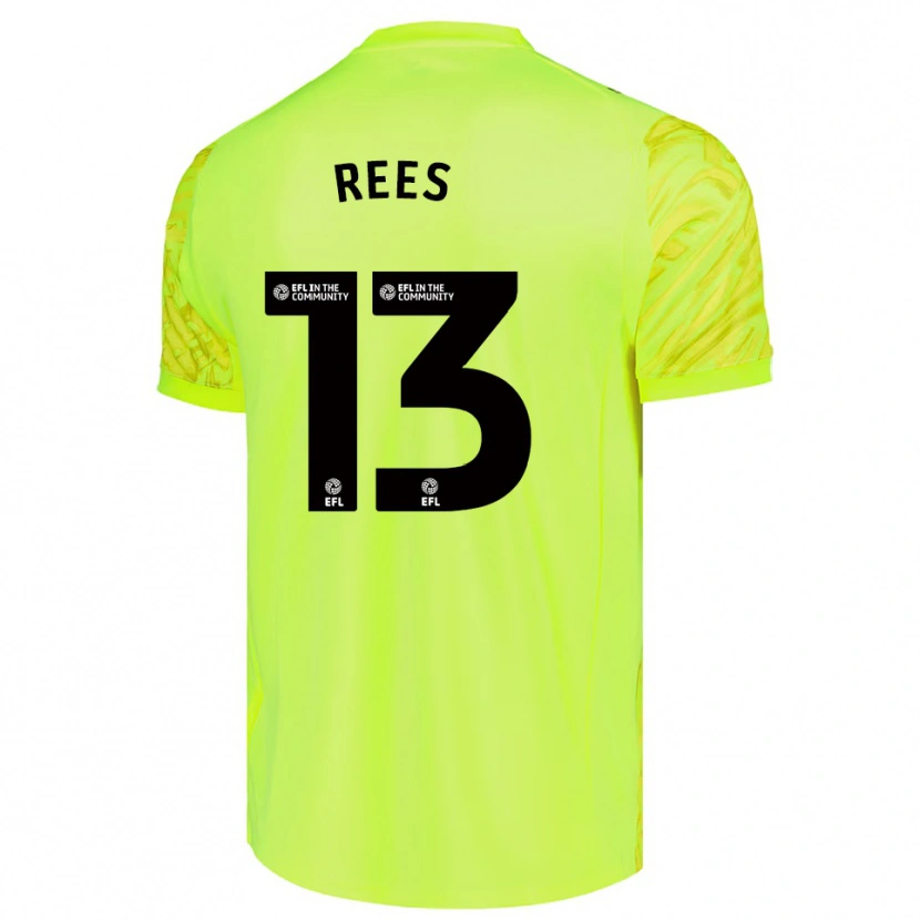 Danxen Kid Harvey Rees #13 Fluorescent Green Goalkeeper Jersey 2025/26 T-Shirt