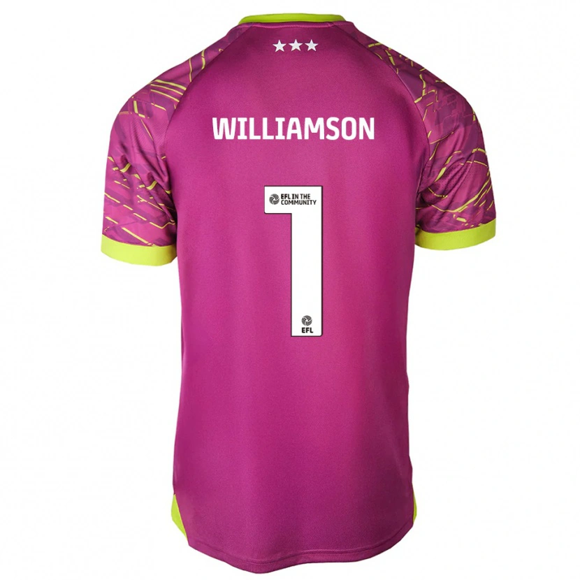 Danxen Kid Woody Williamson #1 Mediumvioletred Goalkeeper Jersey 2025/26 T-Shirt