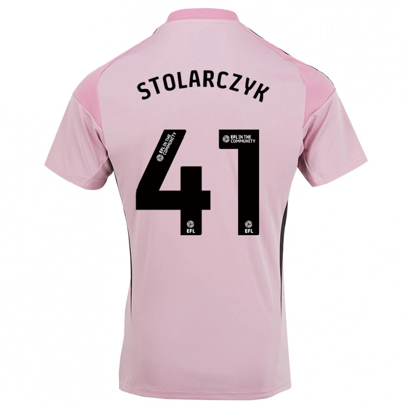 Danxen Kid Jakub Stolarczyk #41 Cherry Blossom Pink Goalkeeper Jersey 2025/26 T-Shirt