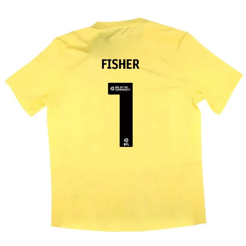 Danxen Kid Nathan Fisher #1 Yellow Black Goalkeeper Jersey 2025/26 T-Shirt
