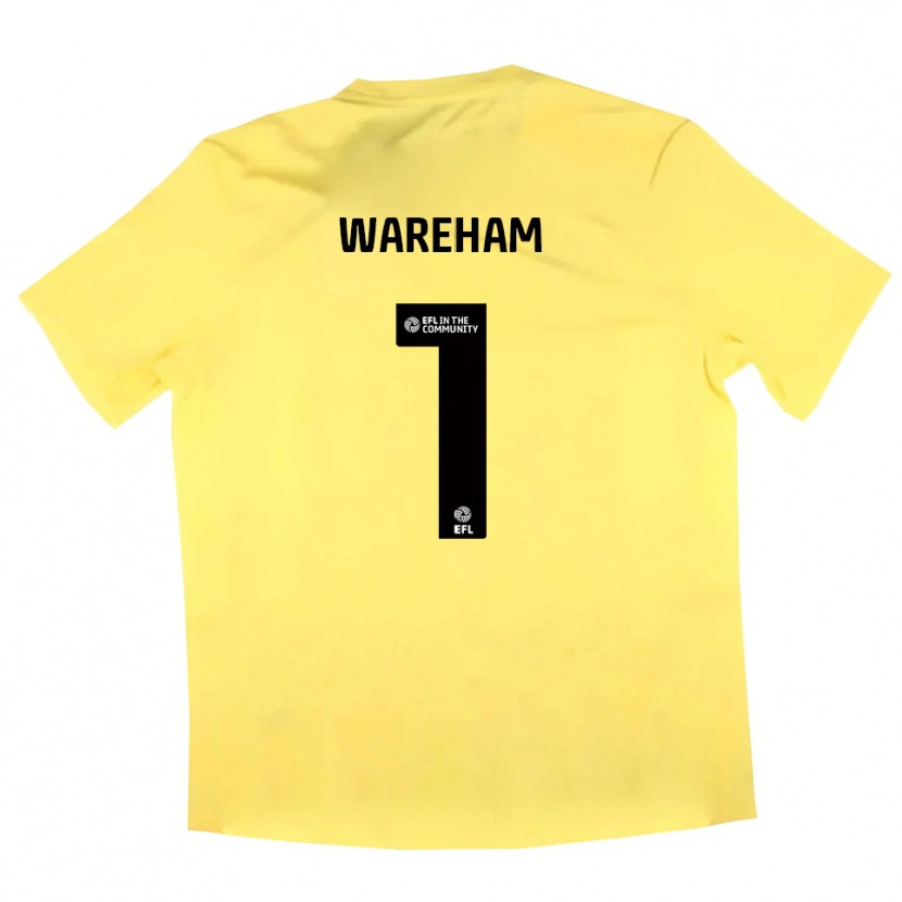 Danxen Kid Laura Wareham #1 Yellow Black Goalkeeper Jersey 2025/26 T-Shirt
