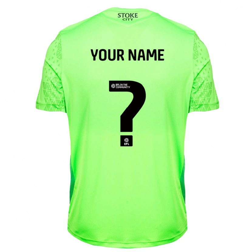 Danxen Kid Stoke City Green  Black Goalkeeper Jersey 2025/26 T-Shirt