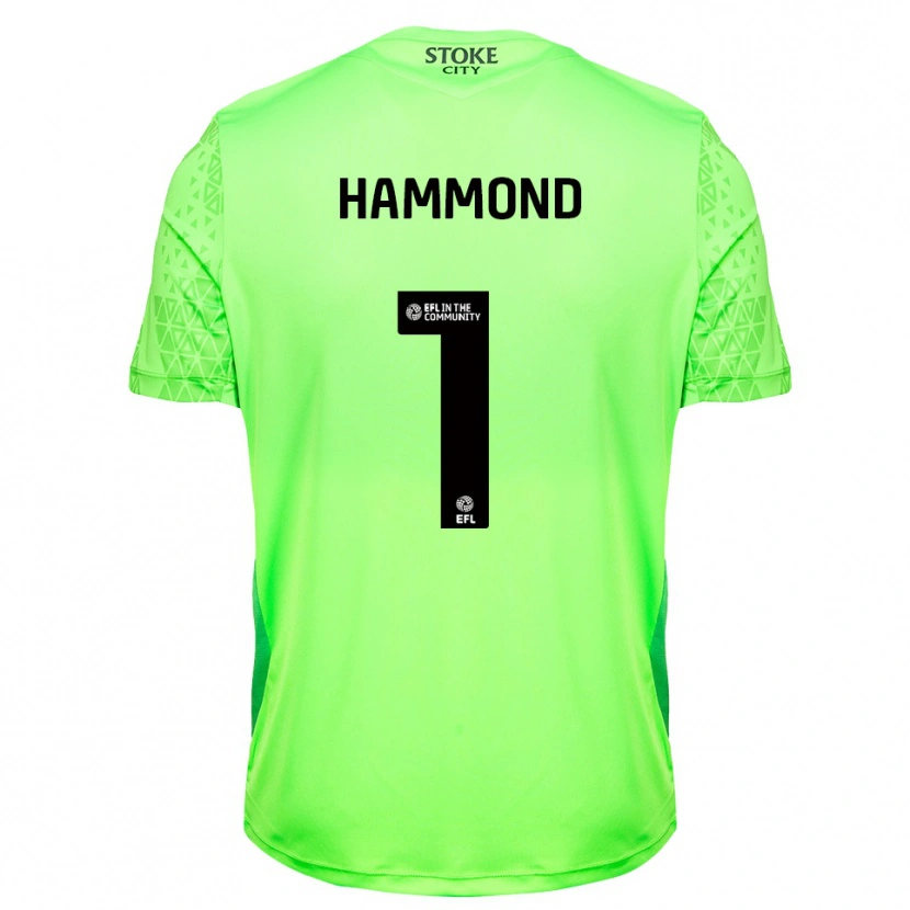 Danxen Kid Alek Hammond #1 Green  Black Goalkeeper Jersey 2025/26 T-Shirt