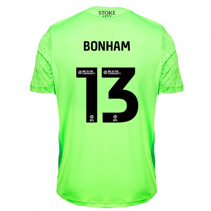 Danxen Kid Jack Bonham #13 Green  Black Goalkeeper Jersey 2025/26 T-Shirt