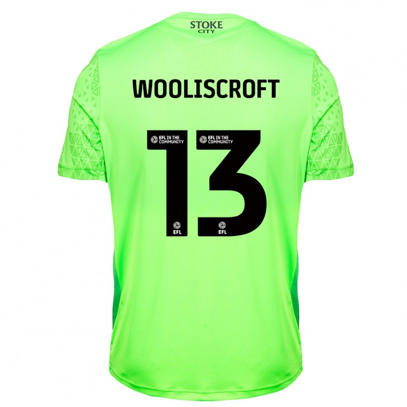 Danxen Kid Morgan Wooliscroft #13 Green  Black Goalkeeper Jersey 2025/26 T-Shirt