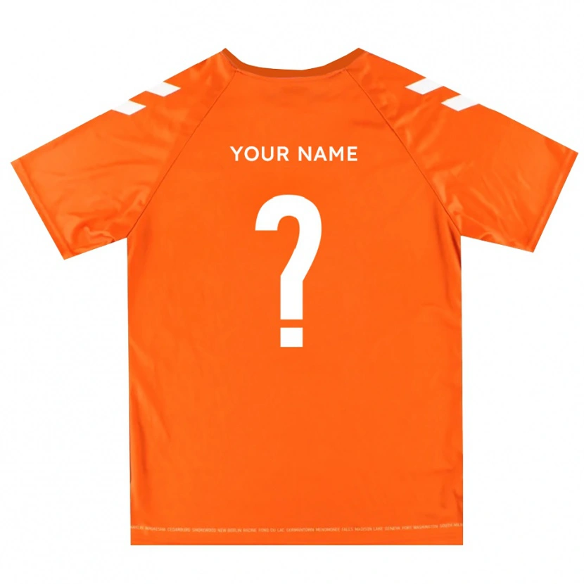Danxen Kid York City FC Orange White Goalkeeper Jersey 2025/26 T-Shirt