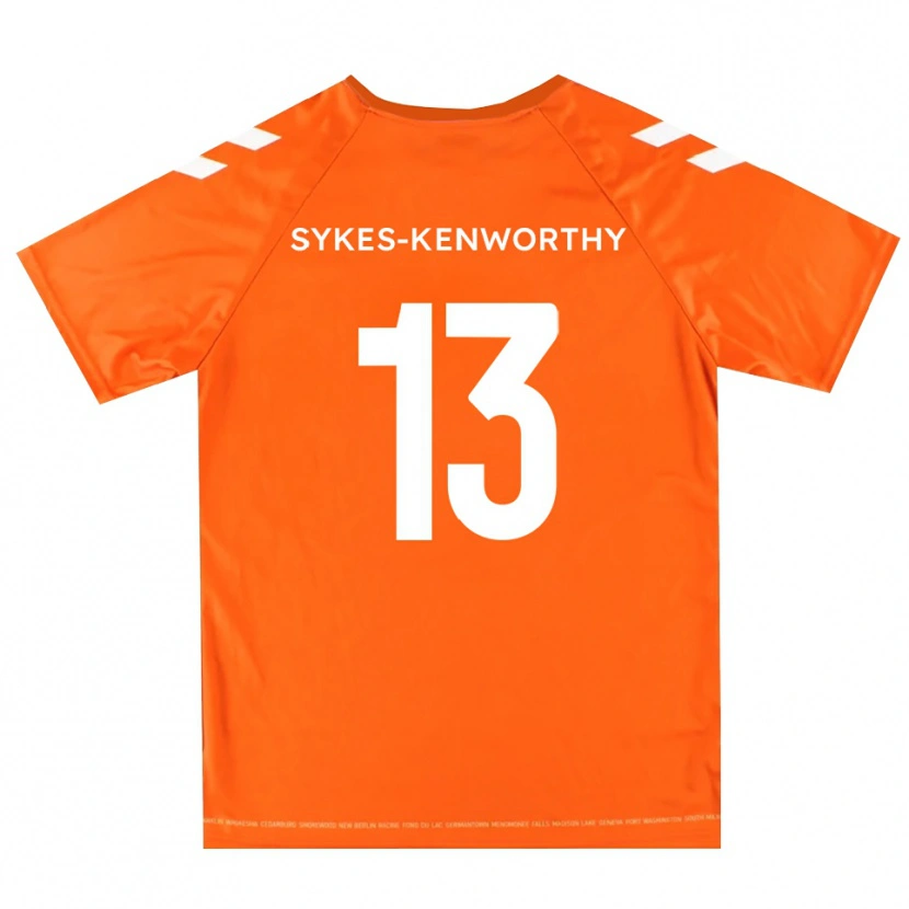 Danxen Kid George Sykes-Kenworthy #13 Orange White Goalkeeper Jersey 2025/26 T-Shirt
