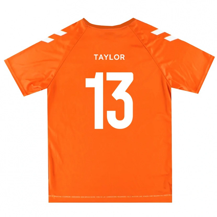 Danxen Kid Sam Taylor #13 Orange White Goalkeeper Jersey 2025/26 T-Shirt