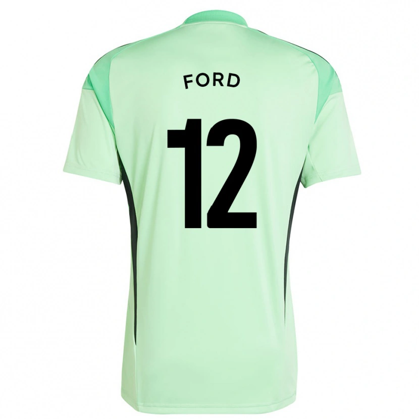 Danxen Kid Nathaniel Ford #12 Grass Green Black Goalkeeper Jersey 2025/26 T-Shirt