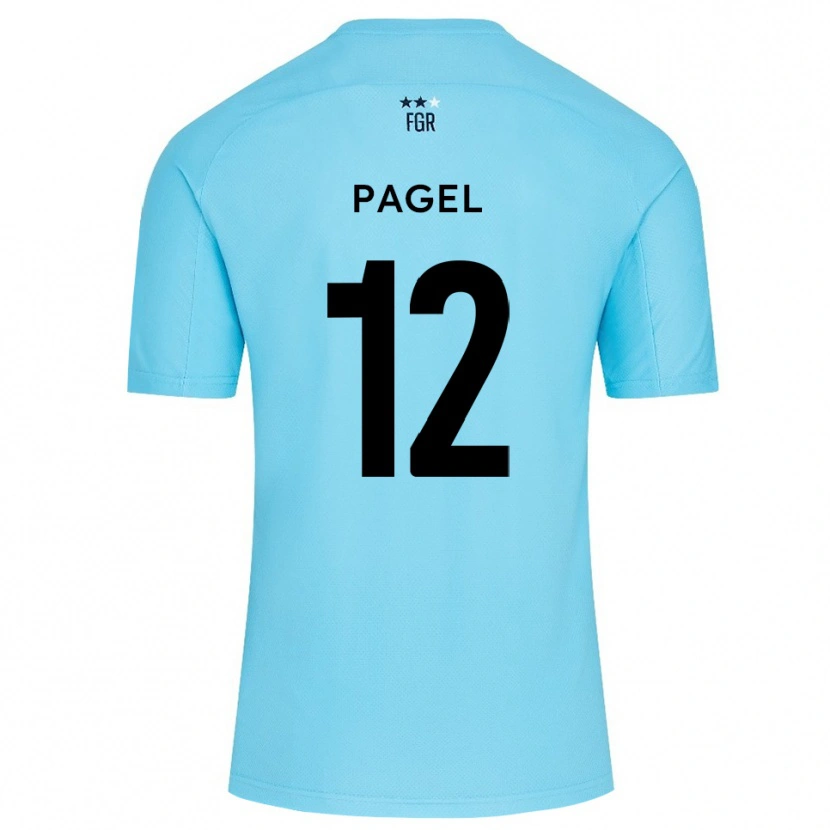 Danxen Kid Fiachra Pagel #12 Sky Blue White Goalkeeper Jersey 2025/26 T-Shirt
