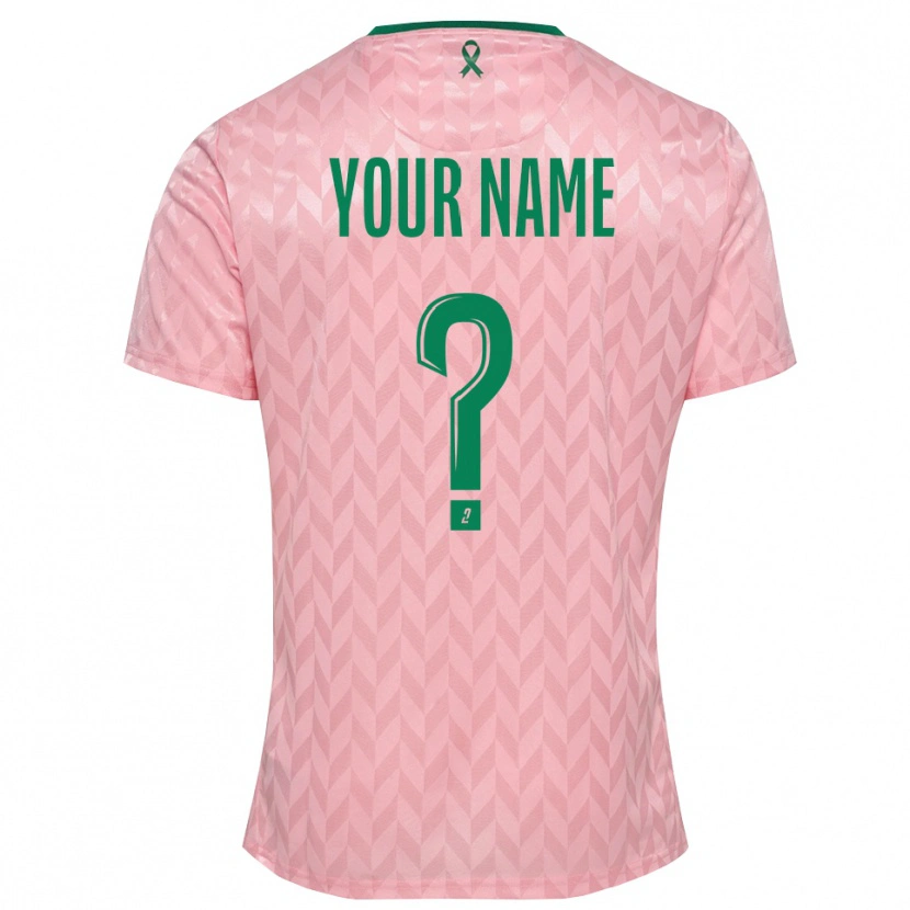 Danxen Kid AS Saint-Étienne Pink Green Goalkeeper Jersey 2025/26 T-Shirt