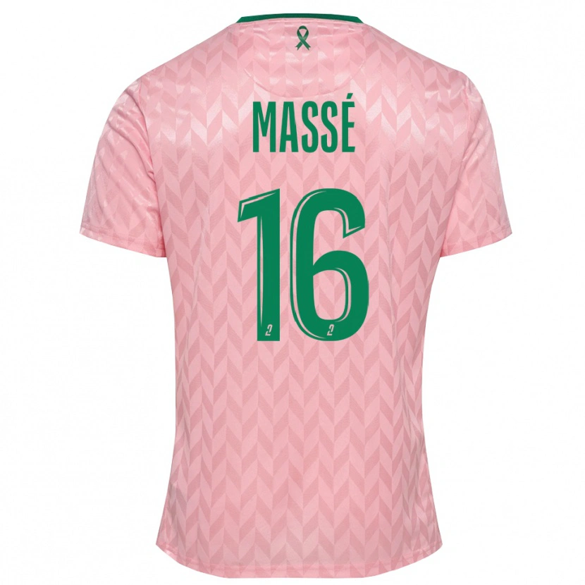 Danxen Kid Maël Massé #16 Pink Green Goalkeeper Jersey 2025/26 T-Shirt