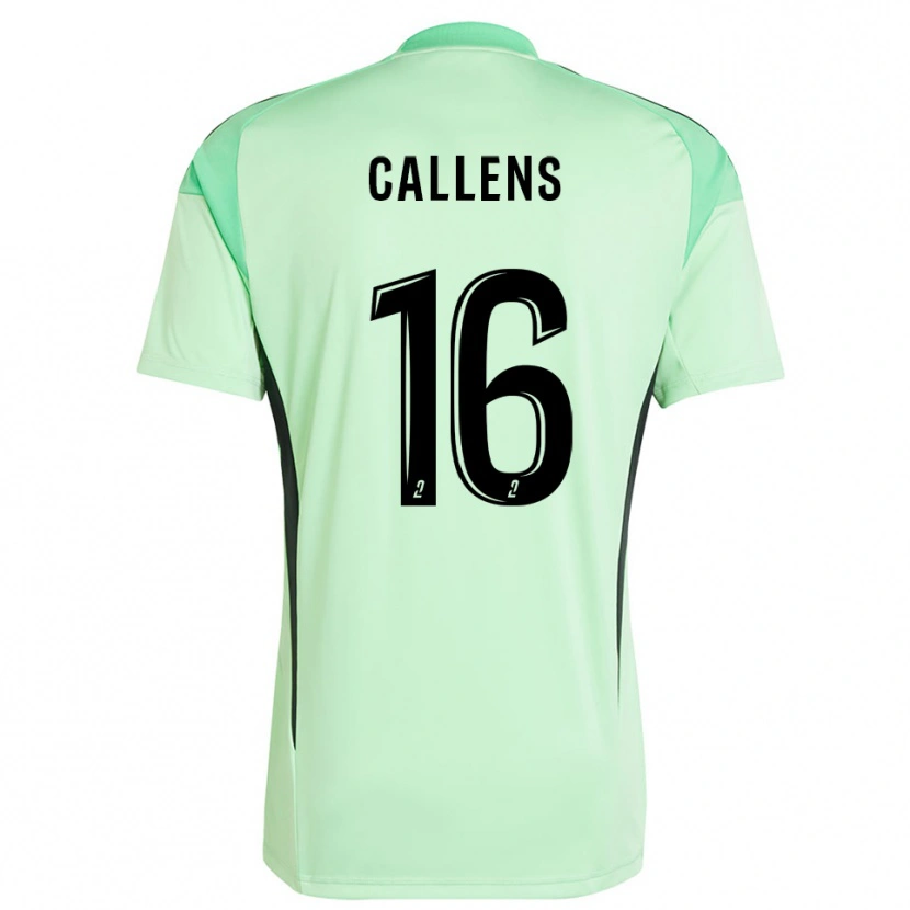 Danxen Kid Thomas Callens #16 Light Green Black Goalkeeper Jersey 2025/26 T-Shirt