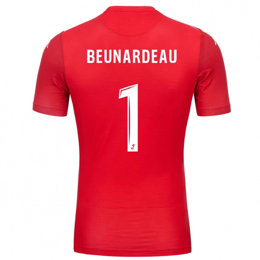 Danxen Kid Quentin Beunardeau #1 Red White Goalkeeper Jersey 2025/26 T-Shirt
