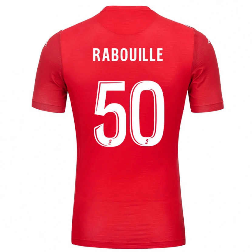 Danxen Kid Valentin Rabouille #50 Red White Goalkeeper Jersey 2025/26 T-Shirt