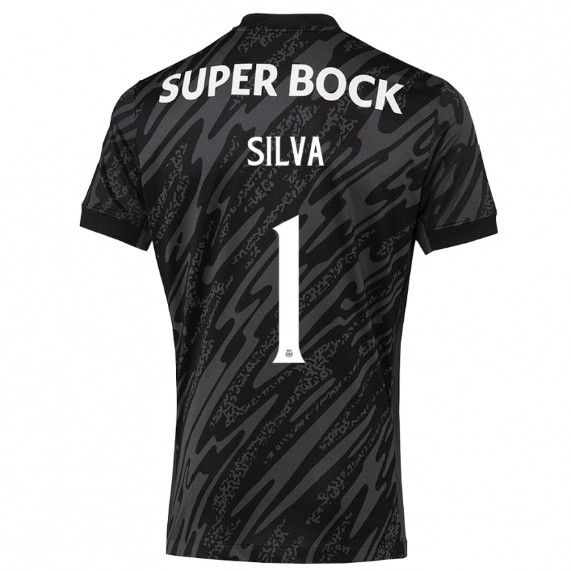 Danxen Kid Rui Silva #1 Gray Black White Goalkeeper Jersey 2025/26 T-Shirt