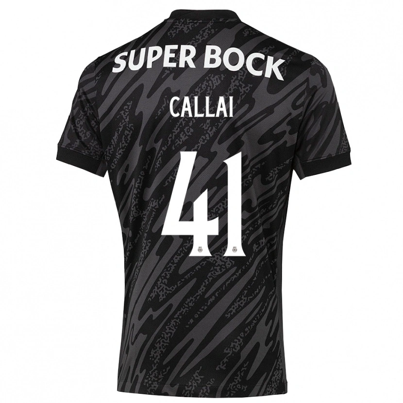 Danxen Kid Diego Callai #41 Gray Black White Goalkeeper Jersey 2025/26 T-Shirt
