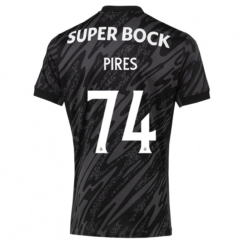 Danxen Kid Guilherme Pires #74 Gray Black White Goalkeeper Jersey 2025/26 T-Shirt