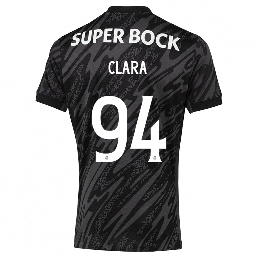 Danxen Kid Diogo Clara #94 Gray Black White Goalkeeper Jersey 2025/26 T-Shirt
