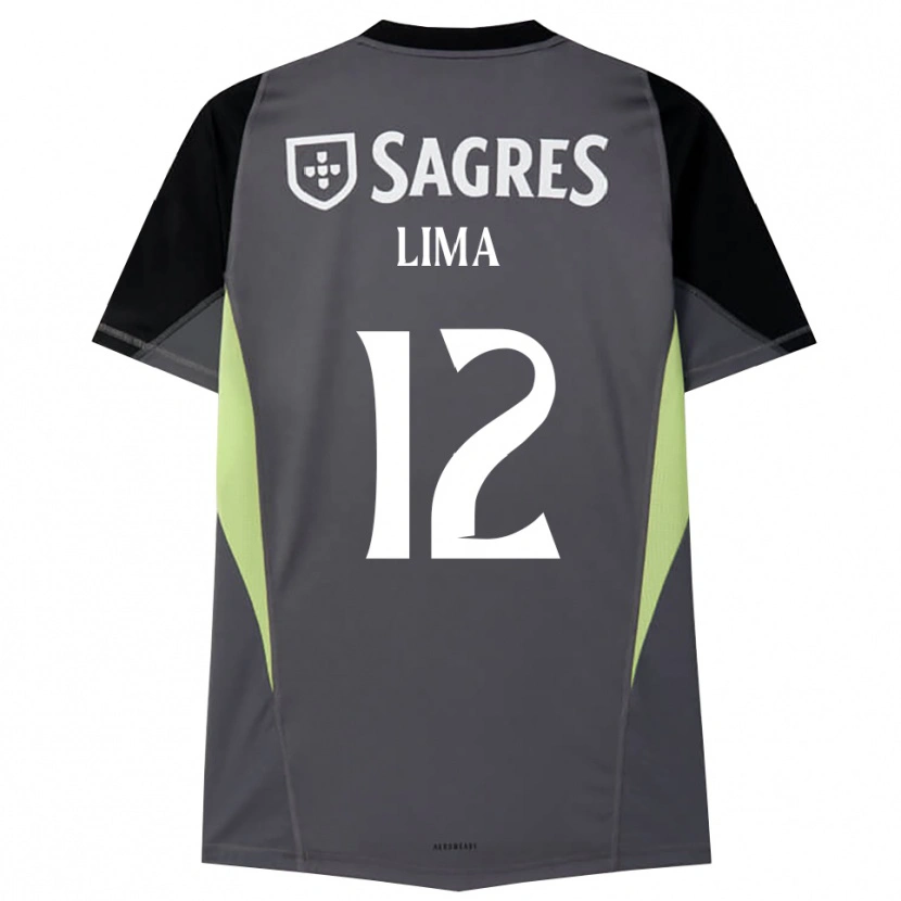 Danxen Kid Thaís Lima #12 Dark Gray Black Goalkeeper Jersey 2025/26 T-Shirt