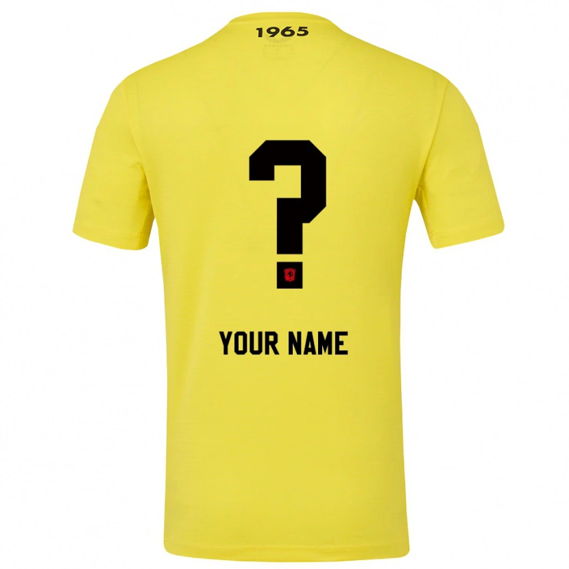 Danxen Kid Twente Yellow Black Goalkeeper Jersey 2025/26 T-Shirt