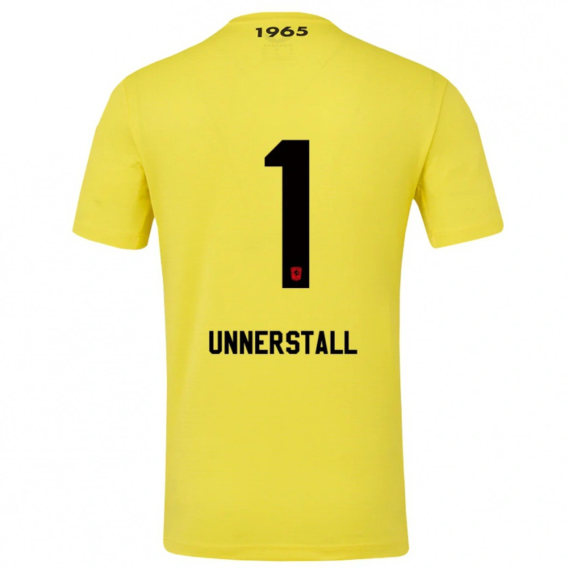 Danxen Kid Lars Unnerstall #1 Yellow Black Goalkeeper Jersey 2025/26 T-Shirt
