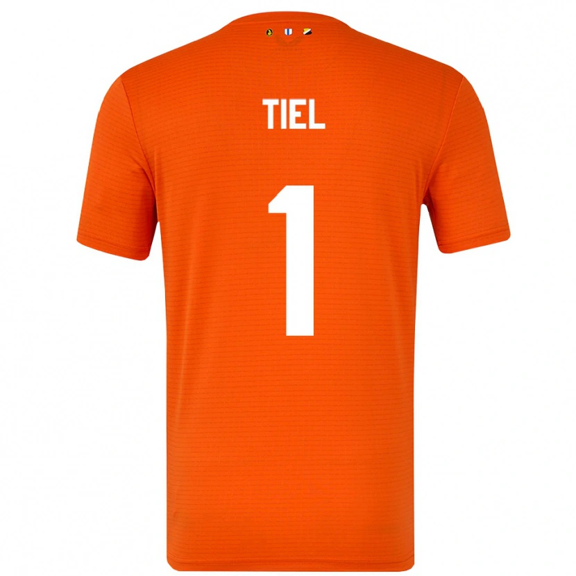 Danxen Kid Mick Tiel #1 Orange Black Goalkeeper Jersey 2025/26 T-Shirt