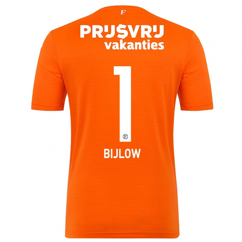 Danxen Kid Justin Bijlow #1 Orange Black Goalkeeper Jersey 2025/26 T-Shirt