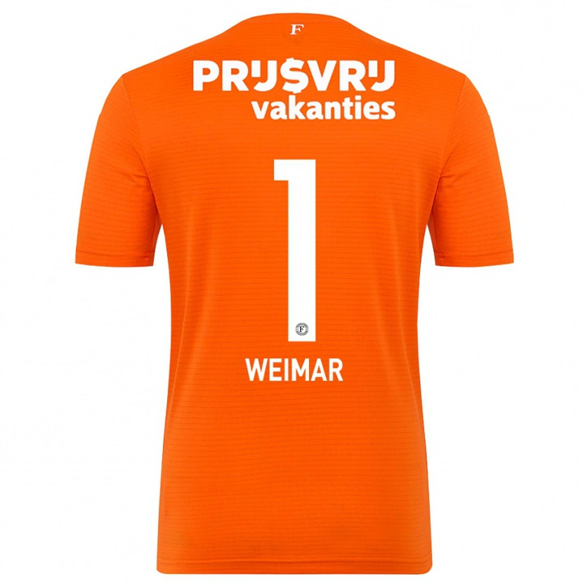 Danxen Kid Jacintha Weimar #1 Orange Black Goalkeeper Jersey 2025/26 T-Shirt