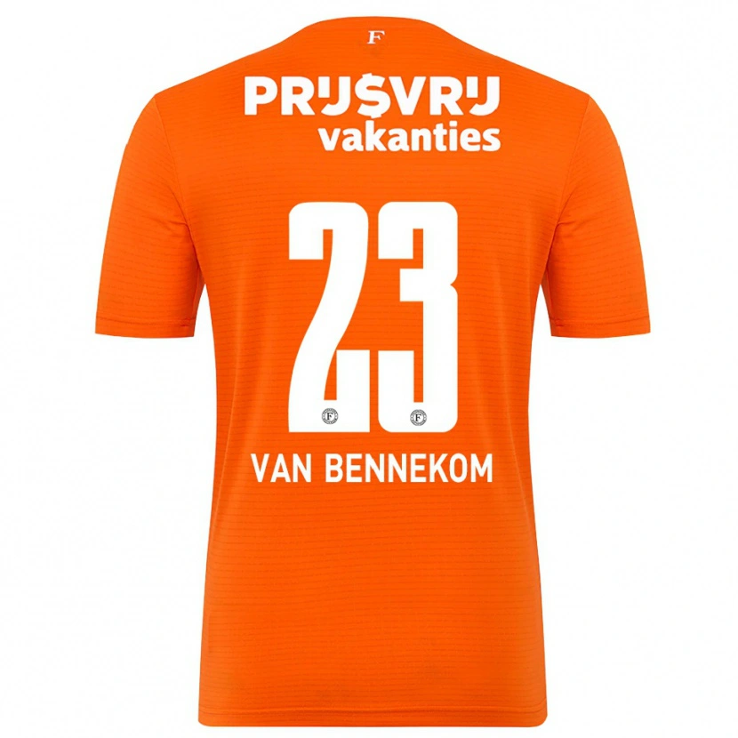 Danxen Kid Duron van Bennekom #23 Orange Black Goalkeeper Jersey 2025/26 T-Shirt