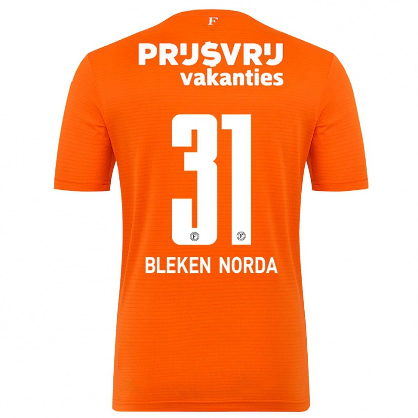 Danxen Kid Haakon Bleken Norda #31 Orange Black Goalkeeper Jersey 2025/26 T-Shirt