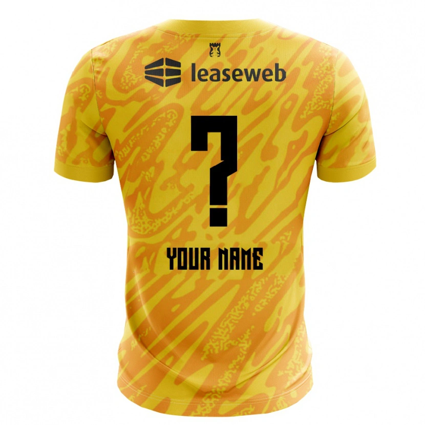 Danxen Kid AZ Alkmaar Orange Yellow Black Goalkeeper Jersey 2025/26 T-Shirt