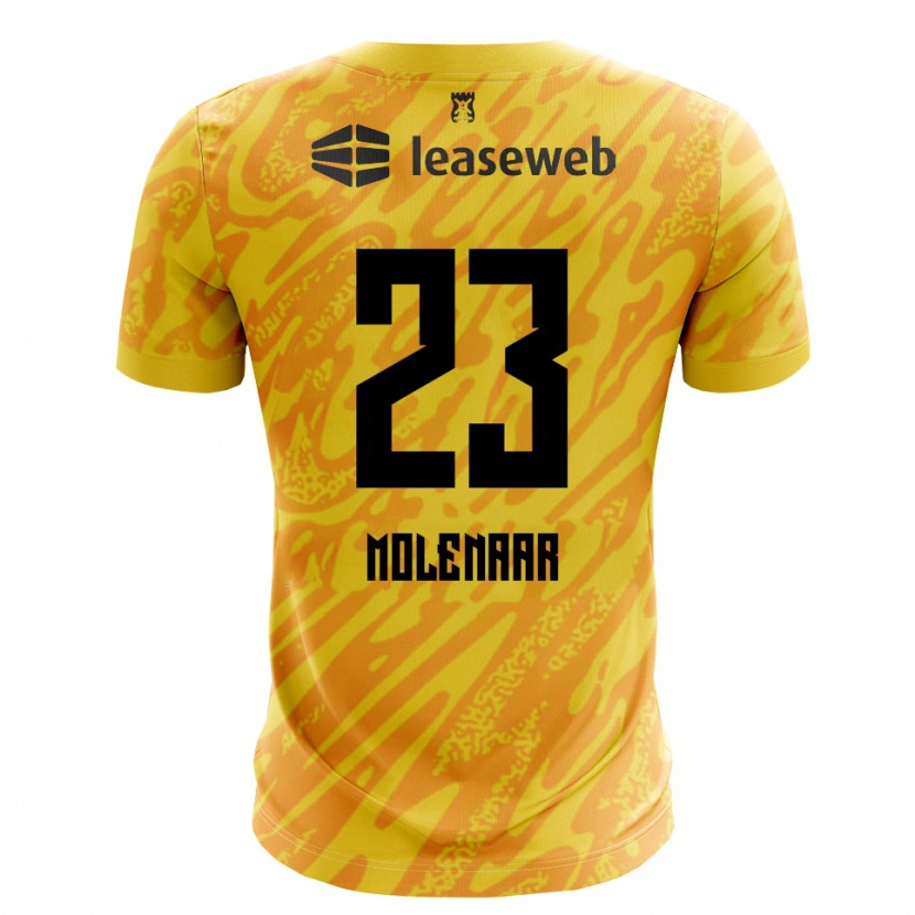 Danxen Kid Finn Molenaar #23 Orange Yellow Black Goalkeeper Jersey 2025/26 T-Shirt