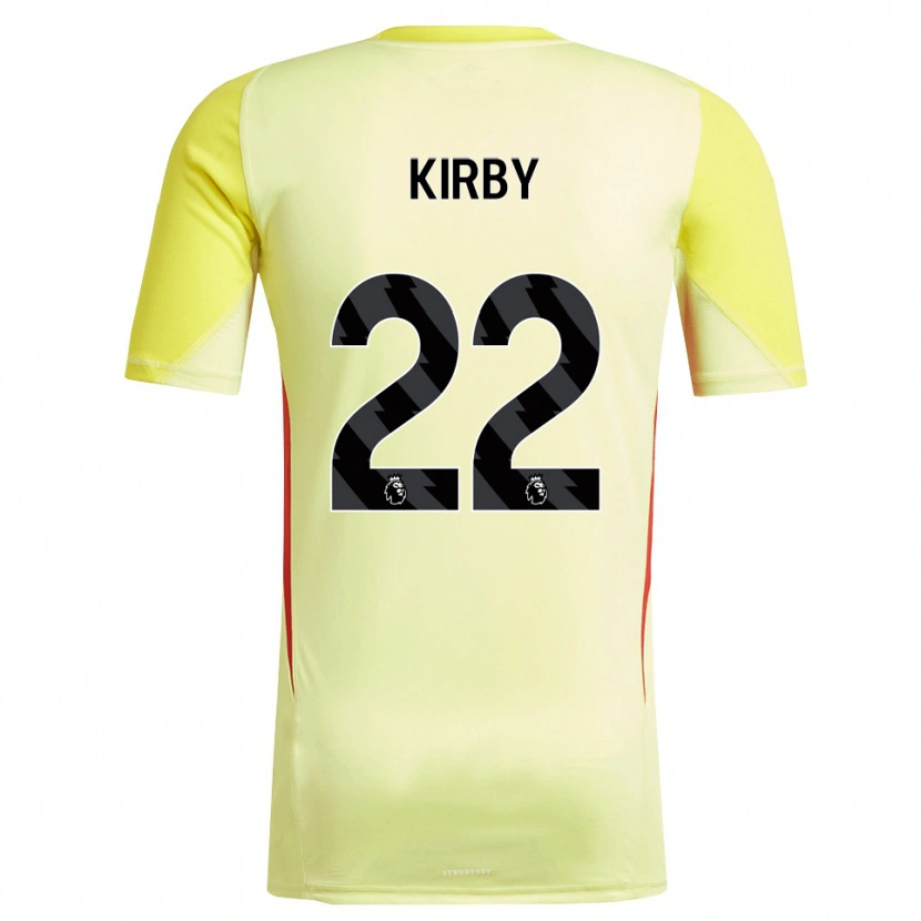 Danxen Kid Faye Kirby #22 Yellow Red Goalkeeper Jersey 2025/26 T-Shirt