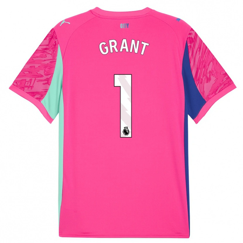 Danxen Kid True Grant #1 Rose Pink Goalkeeper Jersey 2025/26 T-Shirt