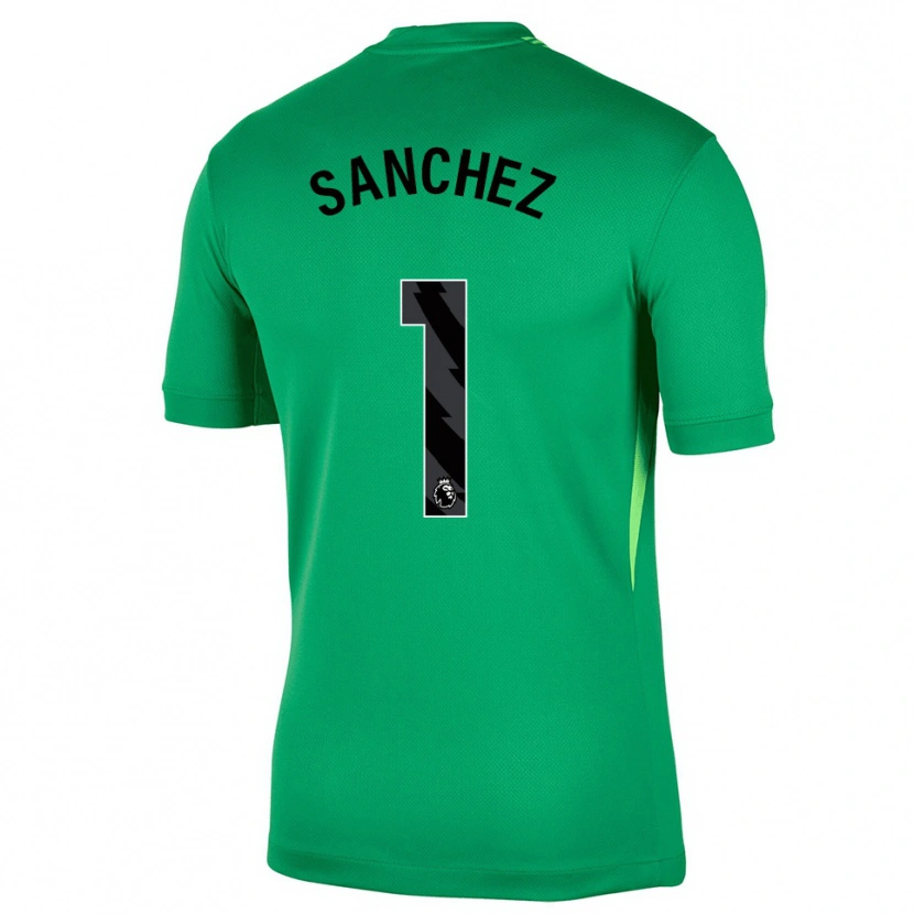 Danxen Kid Robert Sánchez #1 Green Black Goalkeeper Jersey 2025/26 T-Shirt