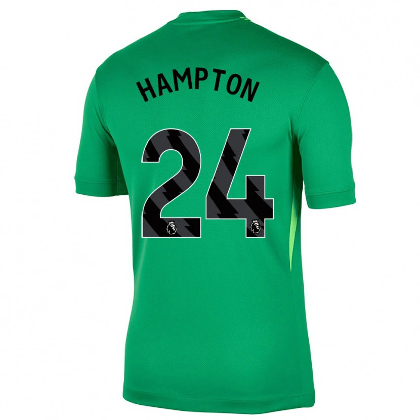 Danxen Kid Hannah Hampton #24 Green Black Goalkeeper Jersey 2025/26 T-Shirt