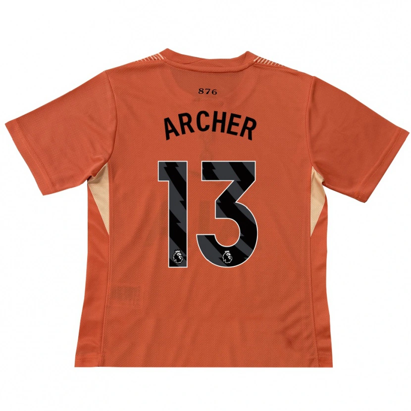 Danxen Kid Samual Archer #13 Orange Black Goalkeeper Jersey 2025/26 T-Shirt
