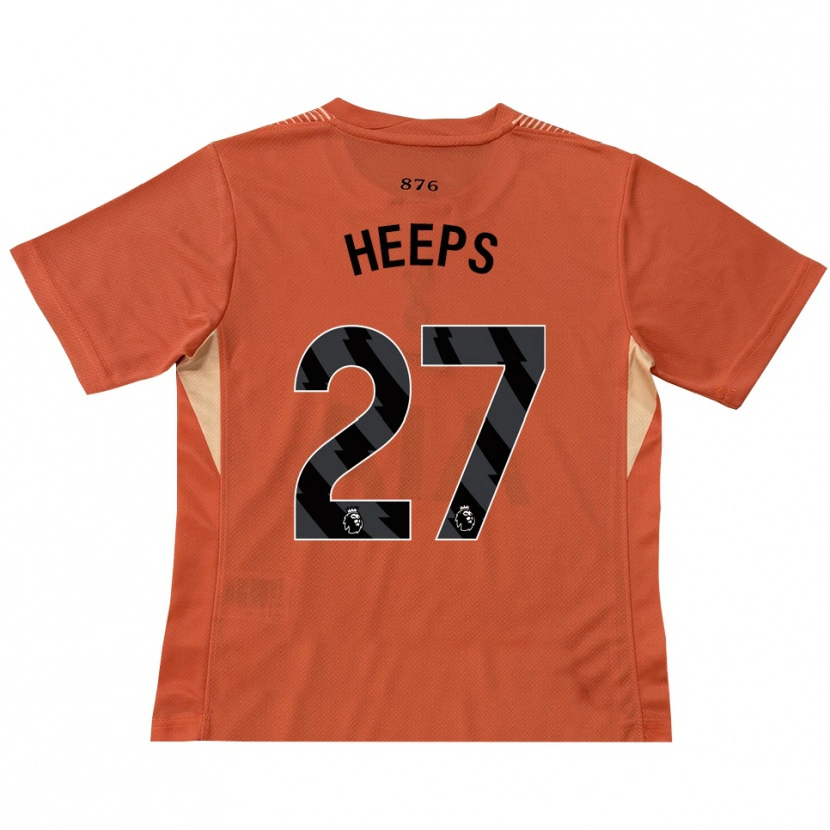 Danxen Kid Eleanor Heeps #27 Orange Black Goalkeeper Jersey 2025/26 T-Shirt