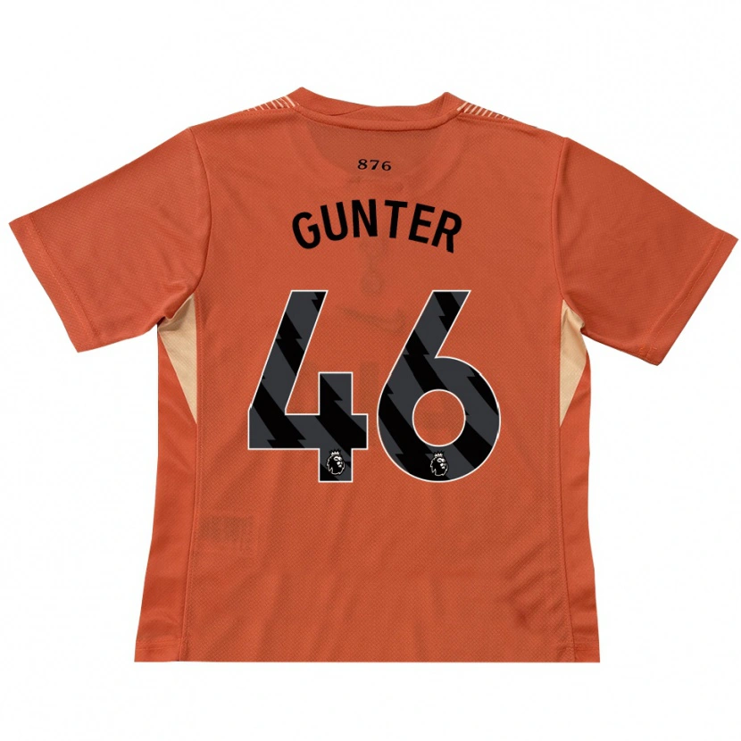 Danxen Kid Luca Gunter #46 Orange Black Goalkeeper Jersey 2025/26 T-Shirt