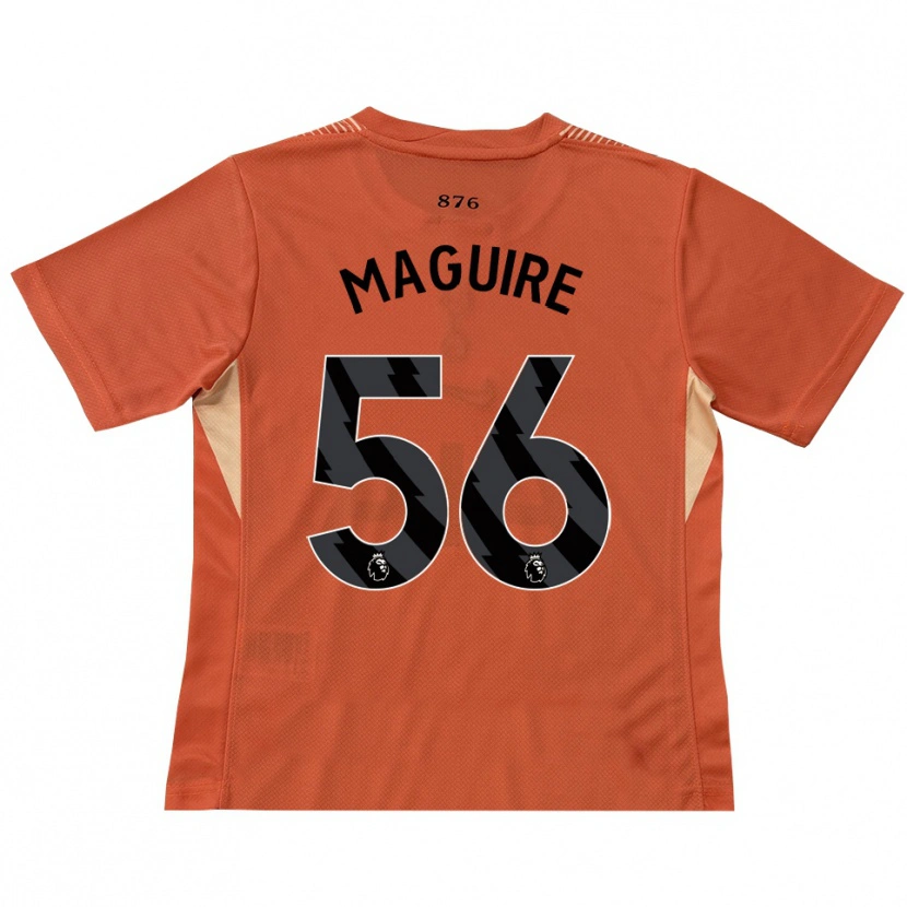Danxen Kid Aaron Maguire #56 Orange Black Goalkeeper Jersey 2025/26 T-Shirt